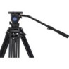Benro BV8 Kit Trípode Doble Tubo | tripode video profesional 75mm | kit tripode rotula bv8 estudio | tripode carga 17 libras dob
