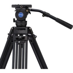 Benro BV8 Kit Trípode Doble Tubo | tripode video profesional 75mm | kit tripode rotula bv8 estudio | tripode carga 17 libras dob