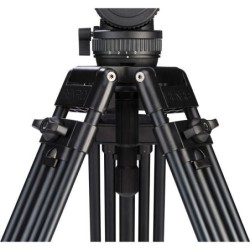 Benro BV8 Kit Trípode Doble Tubo | tripode video profesional 75mm | kit tripode rotula bv8 estudio | tripode carga 17 libras dob