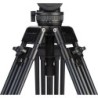 Benro BV8 Kit Trípode Doble Tubo | tripode video profesional 75mm | kit tripode rotula bv8 estudio | tripode carga 17 libras dob