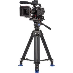 Benro BV8 Kit Trípode Doble Tubo | tripode video profesional 75mm | kit tripode rotula bv8 estudio | tripode carga 17 libras dob