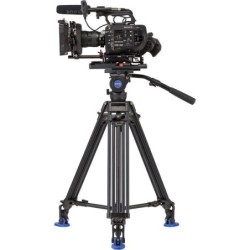 Benro BV8 Kit Trípode Doble Tubo | tripode video profesional 75mm | kit tripode rotula bv8 estudio | tripode carga 17 libras dob