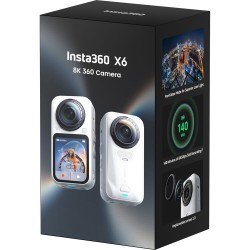 Insta360 X6 Cámara 360 Pack Esencial Blanco | cámara 360 | cámara insta360 x6 | cámara 360 color blanco