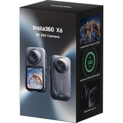 Insta360 X6 Cámara 360 Pack Esencial Negro | cámara 360 | cámara insta360 x6 | pack completo cámara 360