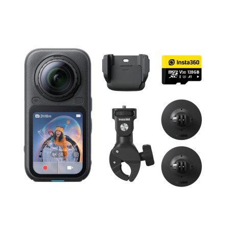 Insta360 X6 Cámara 360 Pack Moto Negro | cámara 360 | cámara insta360 x6 | cámara 360 para moto