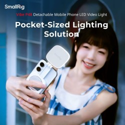 luz led movil | luz led vlogging | SmallRig VIBE P48 Luz LED para Móvil Negra