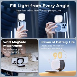 luz led movil | luz led vlogging | SmallRig VIBE P48 Luz LED para Móvil Negra
