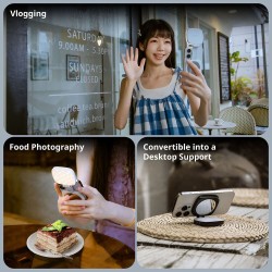 luz led movil | luz led vlogging | SmallRig VIBE P48 Luz LED para Móvil Negra