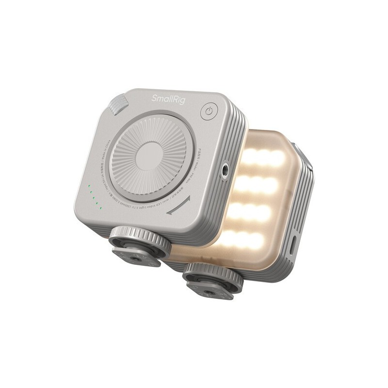 mini luz led video | luz led gris morandi