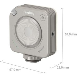 mini luz led video | luz led gris morandi