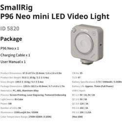 mini luz led video | luz led gris morandi