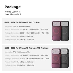 funda iphone 17 pro | funda iphone 18 pro | Funda SmallRig 6587 CS-S1 con Soporte para iPhone 18 Pro y 17 Pro Dark Cherry