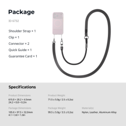 correa de hombro | correa para cámara | Correa de Hombro SmallRig 6732 BS-S1 2 en 1 Negro