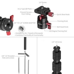 monopié para cámara | monopié con rótula | Monopié SmallRig 6397 con Tres Puntas y Rótula Panorámica con Placa Arca-Swiss
