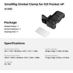 abrazadera para gimbal | abrazadera osmo pocket 4p | Abrazadera de Posicionamiento SmallRig 6583 para Gimbal DJI Osmo Pocket 4P