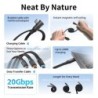 cable usb-c autoenrollable | cable usb-c 60w | Cable de Carga USB-C Autoenrollable SmallRig 5611 de 100 cm y 60W