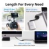 cable usb-c autoenrollable | cable usb-c 60w | Cable de Carga USB-C Autoenrollable SmallRig 5611 de 100 cm y 60W