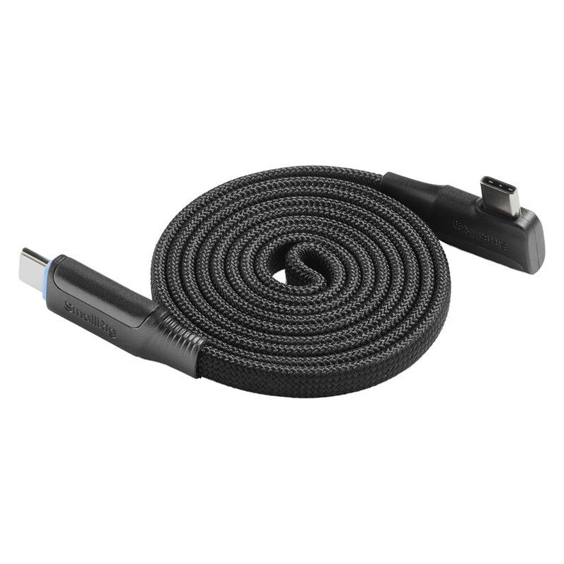 cable usb-c 240w | cable usb-c autoenrollable | Cable de Carga USB-C Autoenrollable SmallRig 5613 de 100 cm y 240W