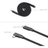 cable usb-c 240w | cable usb-c autoenrollable | Cable de Carga USB-C Autoenrollable SmallRig 5613 de 100 cm y 240W