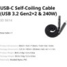 cable usb-c datos | cable usb 3.2 gen2x2 | Cable de Datos USB-C Autoenrollable SmallRig 5614 de 35 cm USB 3.2 Gen2x2 y 240W