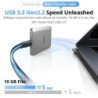 cable usb-c datos | cable usb 3.2 gen2x2 | Cable de Datos USB-C Autoenrollable SmallRig 5614 de 35 cm USB 3.2 Gen2x2 y 240W