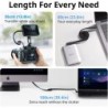 cable usb 3.2 gen2x2 | cable usb-c 60 cm | Cable de Datos USB-C Autoenrollable SmallRig 5615 de 60 cm USB 3.2 Gen2x2 y 240W