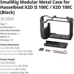 jaula para cámara | jaula hasselblad x2d | Jaula Modular de Metal SmallRig 5929 para Hasselblad X2D II 100C y X2D 100C Negro