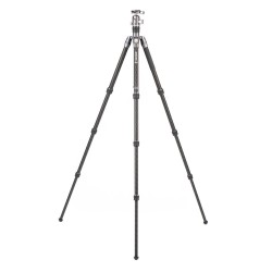 Benro Trípode de Carbono Rhino 24C + VX25 Kit | Trípode de Carbono | Trípode con Rótula de Vídeo