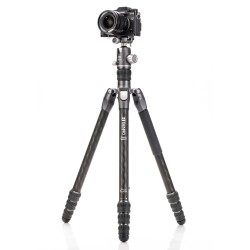 Benro Trípode de Carbono Rhino 24C + VX25 Kit | Trípode de Carbono | Trípode con Rótula de Vídeo