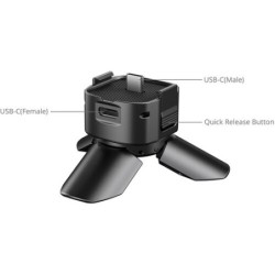 mini trípode con USB-C | trípode para Insta360 Luna | SmallRig 6996 Mini Trípode con Puerto USB-C para Insta360 Luna / Luna Pro