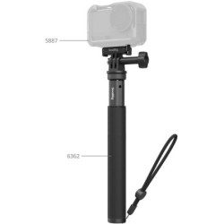palo selfie para cámara de acción | palo selfie para DJI Osmo | SmallRig 6362 ST-30 Palo Selfie para DJI Osmo Action 6 y Nano