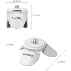 mini trípode de liberación rápida | SmallRig 6794 Mini Trípode de Liberación Rápida Blanco para Cámaras de Acción / Osmo Pocket 