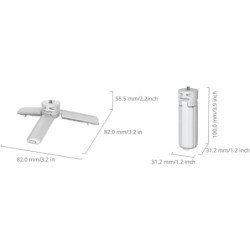 mini trípode de liberación rápida | SmallRig 6795 Mini Trípode de Liberación Rápida Blanco para Cámaras de Acción y DJI Osmo Poc