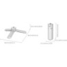 mini trípode de liberación rápida | SmallRig 6795 Mini Trípode de Liberación Rápida Blanco para Cámaras de Acción y DJI Osmo Poc