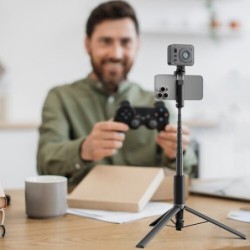 trípode palo selfie | palo selfie con trípode | SmallRig 5291 ST30 Lite Trípode Palo Selfie de Despliegue con Un Toque