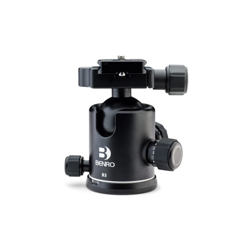 Benro Rótula Ball B3 | Rótula profesional de bola con alta capacidad de carga y sistema Arca-Swiss