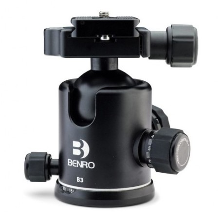 Benro Rótula Ball B3 | Rótula profesional de bola con alta capacidad de carga y sistema Arca-Swiss