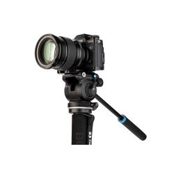 Benro Monopié A38FDS2PRO | Monopié de vídeo de aluminio con rótula fluida S2 PRO y base articulada