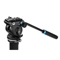 Benro Monopié A38FDS2PRO | Monopié de vídeo de aluminio con rótula fluida S2 PRO y base articulada