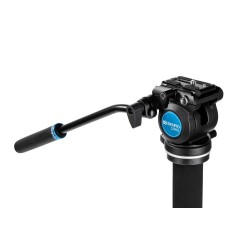 Benro Monopié A38FDS2PRO | Monopié de vídeo de aluminio con rótula fluida S2 PRO y base articulada