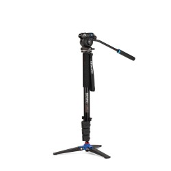 Benro Monopié A38FDS2PRO | Monopié de vídeo de aluminio con rótula fluida S2 PRO y base articulada