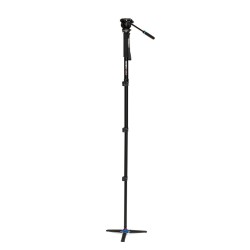 Benro Monopié A38FDS2PRO | Monopié de vídeo de aluminio con rótula fluida S2 PRO y base articulada