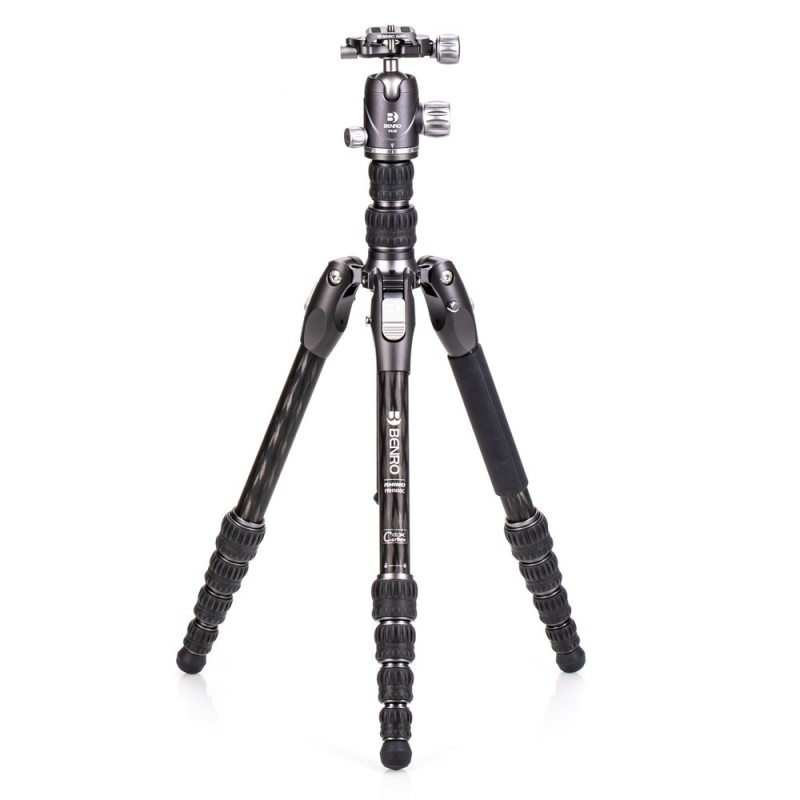 Benro Trípode de Carbono Rhino 05C + VX20 Kit | Trípode de Carbono | Trípode de Viaje