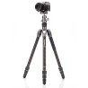 Benro Trípode de Carbono Rhino 14C + VX20 Kit | Trípode de Carbono | Trípode con Rótula de Vídeo