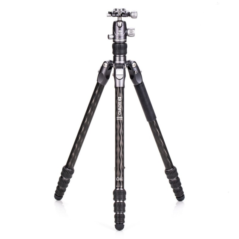 Benro Trípode de Carbono Rhino 14C + VX20 Kit | Trípode de Carbono | Trípode con Rótula de Vídeo