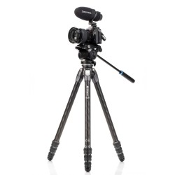 Benro Trípode Tortoise 24CLV + S4PRO | trípode de carbono | trípode compacto vídeo