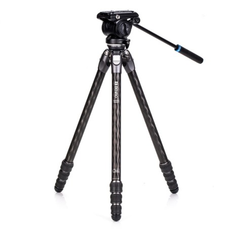 Benro Trípode Tortoise 24CLV + S4PRO | trípode de carbono | trípode compacto vídeo