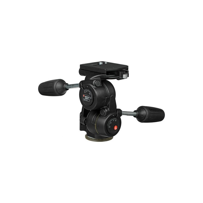 Manfrotto 808RC4 | Rótula 3-Way con Zapata Rápida 410PL para Fotografía Precisa