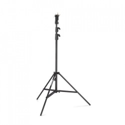 Manfrotto 007BSU | Pie de estudio profesional de acero negro con 3 secciones
