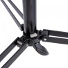 Manfrotto 007BSU | Pie de estudio profesional de acero negro con 3 secciones